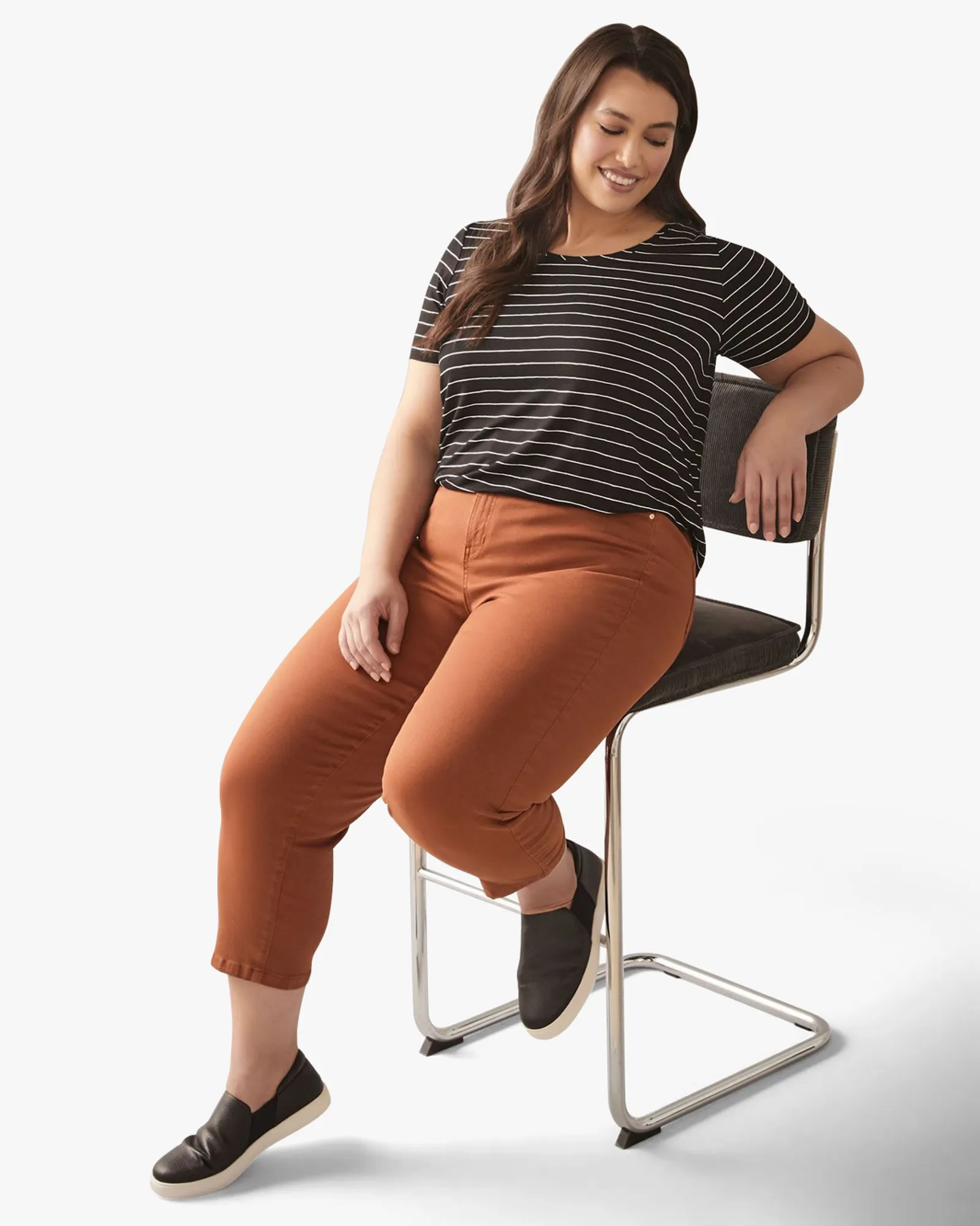 Jessie Cropped Jeans | Brown