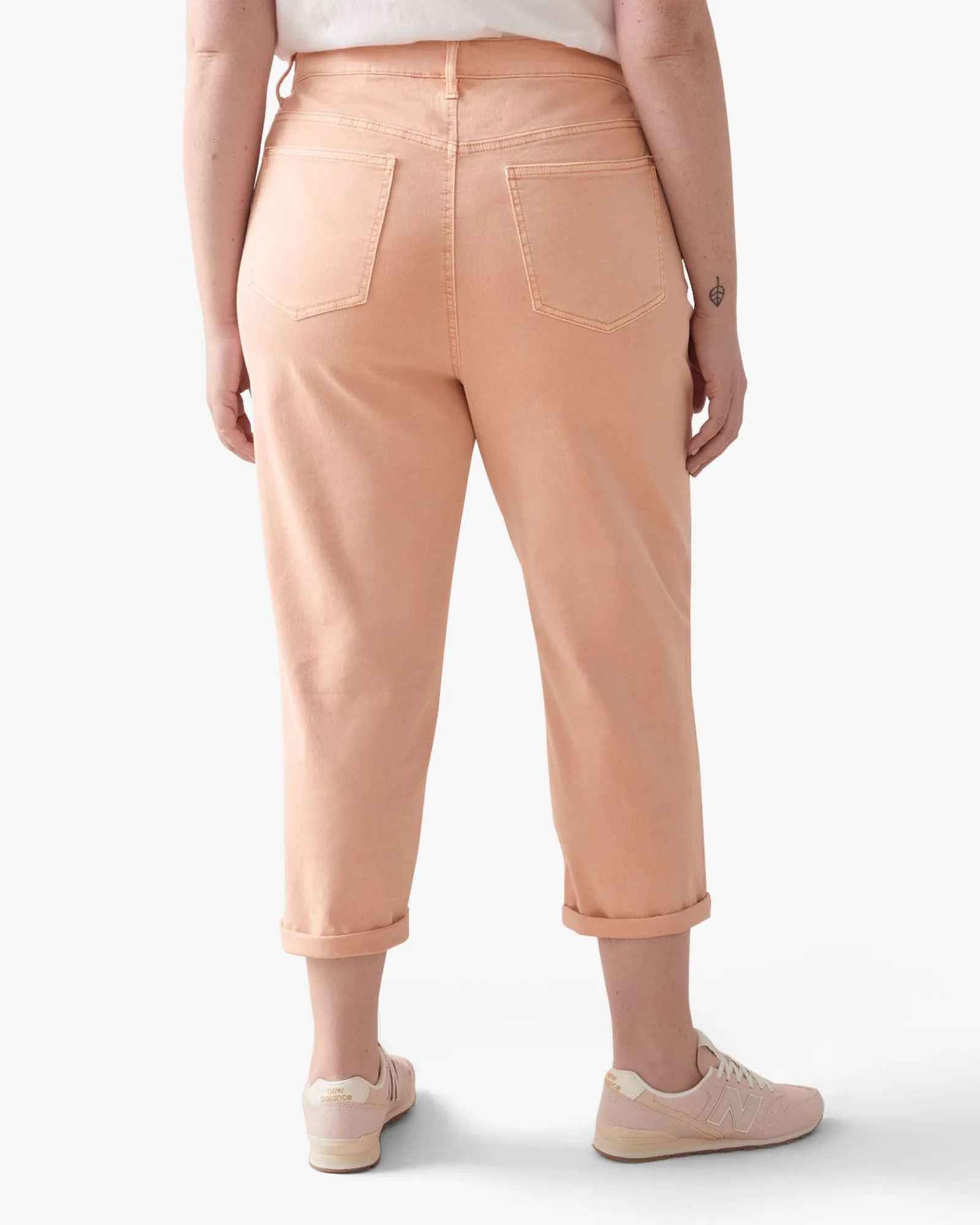 Jessie Cropped Jeans | Peach