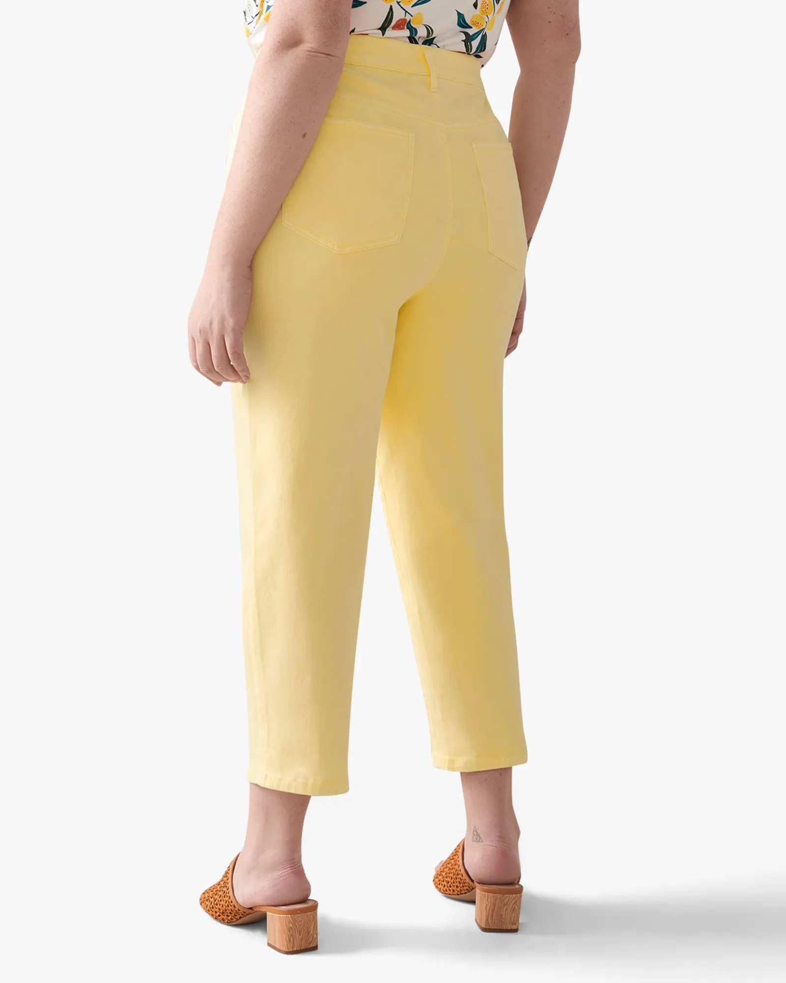 Jessie Cropped Jeans | Yellow