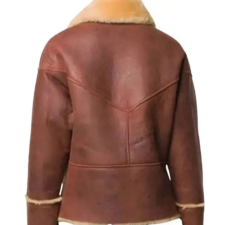 Julien Calloway Leather Shearling Jacket - Gossip Girl Inspired