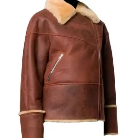 Julien Calloway Leather Shearling Jacket - Gossip Girl Inspired