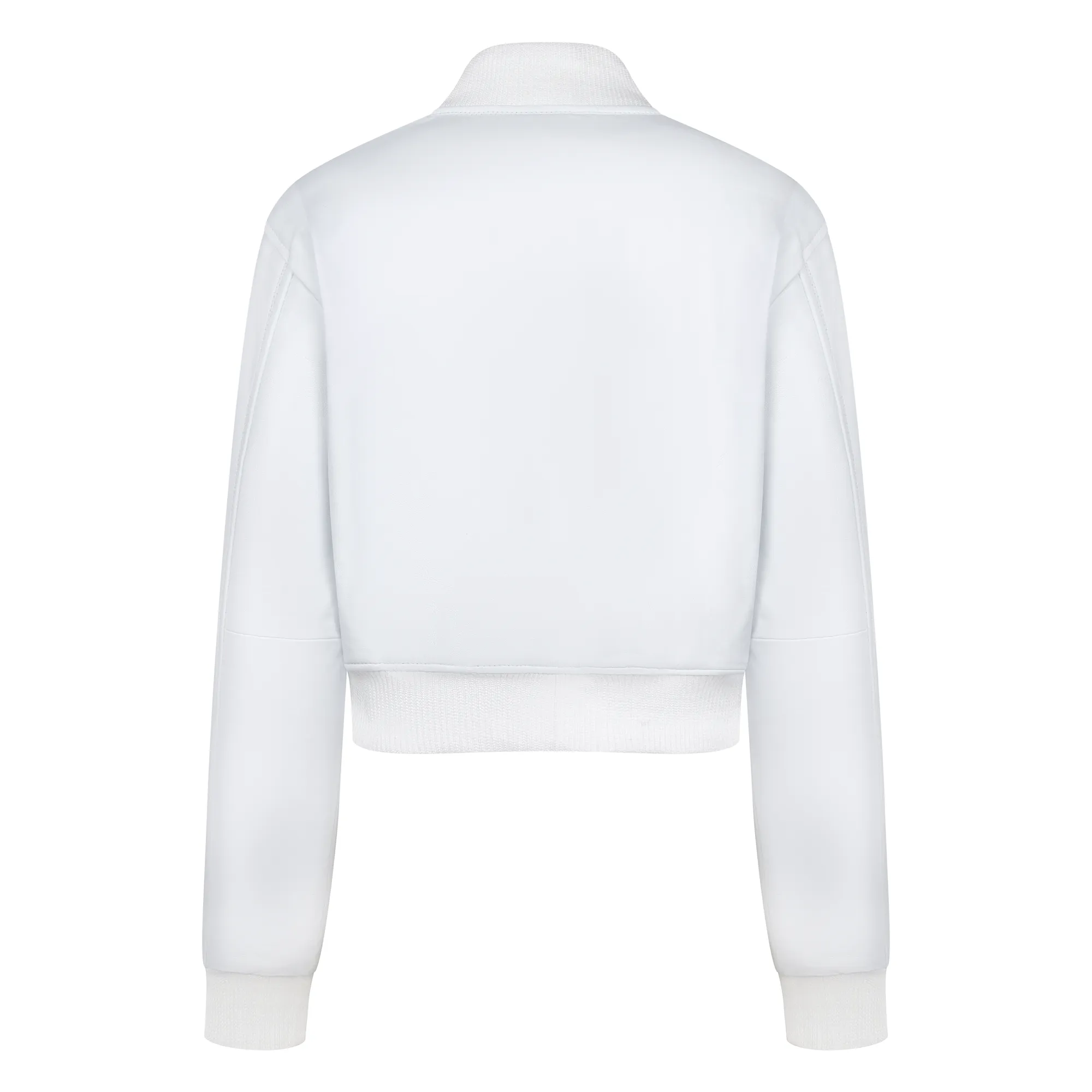 Ladies cropped leather jacket Style # 1018