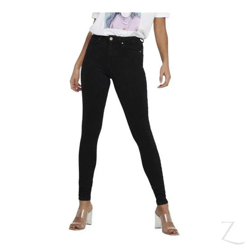 Ladies Super Stretchy Super Skinny Push Up Denim Jeans | Plain | "Phela"