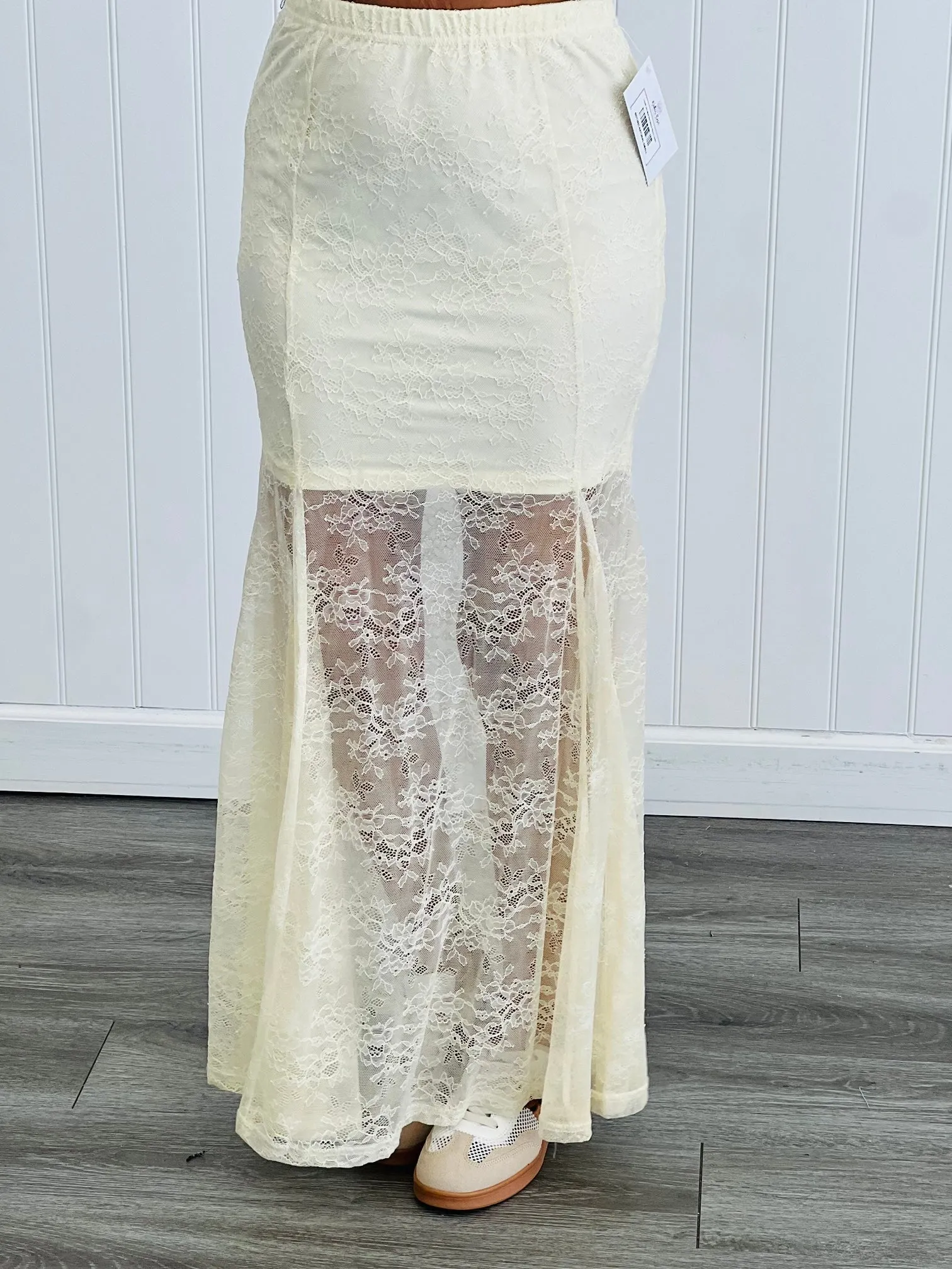 Lovely Lace Maxi Skirt (Reg & Plus)-2 Colors