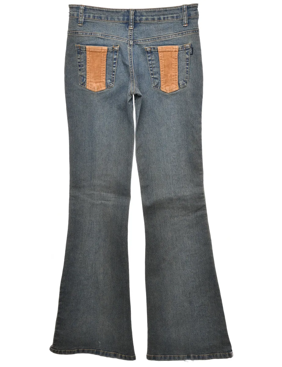 Low Rise Flared Y2K Jeans - W25