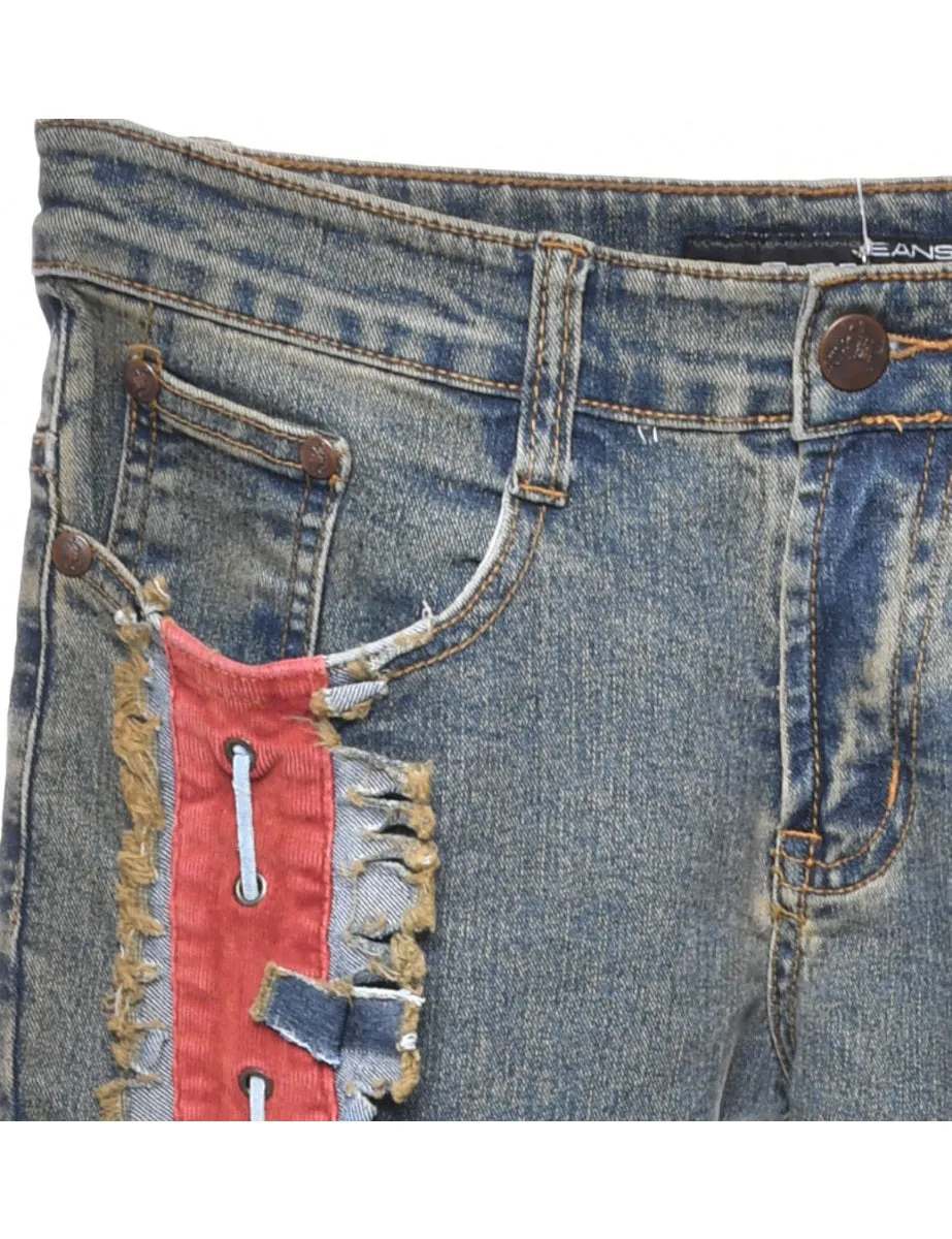 Low Rise Flared Y2K Jeans - W25