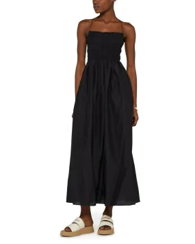 Matteau Shirred Lace-Up Dress