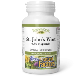 Natural Factors St. John's Wort  300 mg  90 Capsules