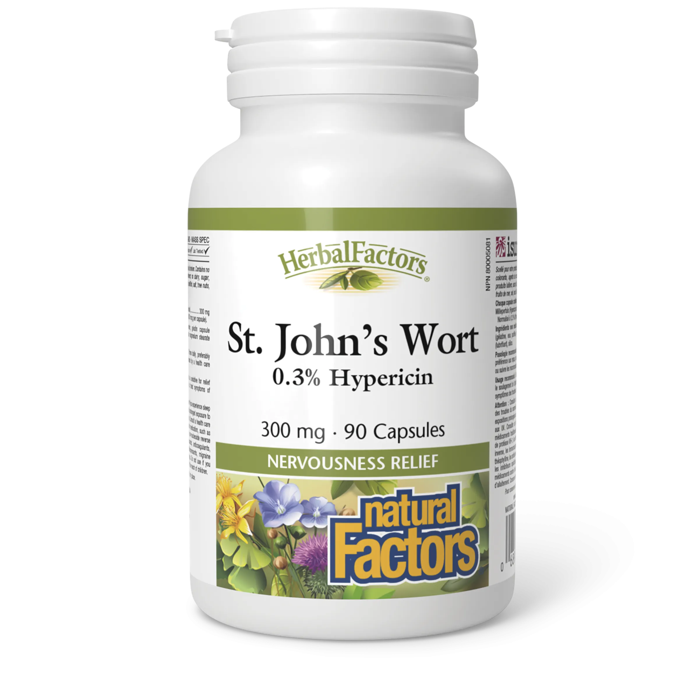 Natural Factors St. John's Wort  300 mg  90 Capsules