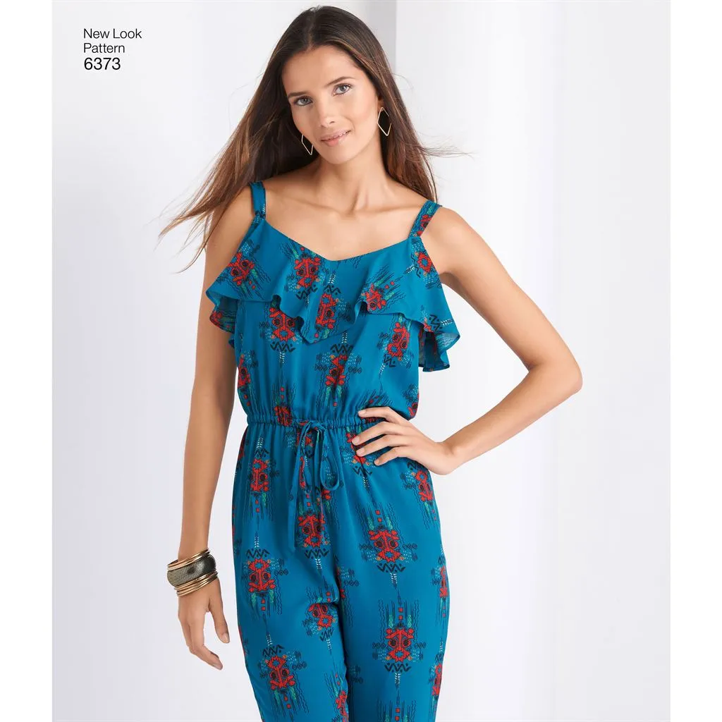 New Look Pattern 6373 Misses' Jumpsuit or Romper and Dresses