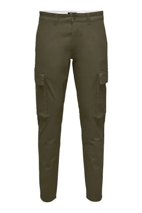 Next Cargo Pants - Olive Night