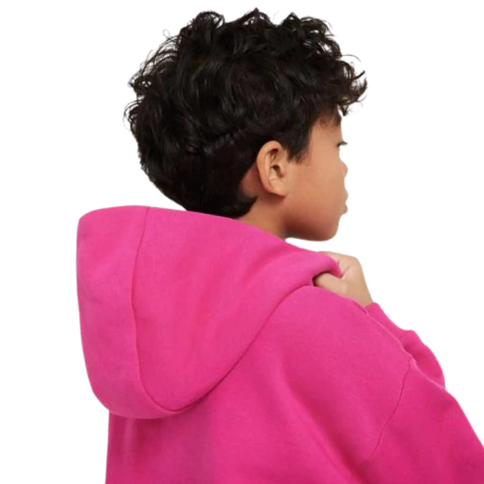 Nike SB Icon Fleece EasyOn Big Kids' Oversized Pullover Hoodie in Pink