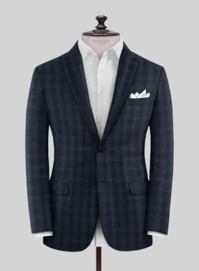 Noble Domenico Check Wool Silk Linen Jacket