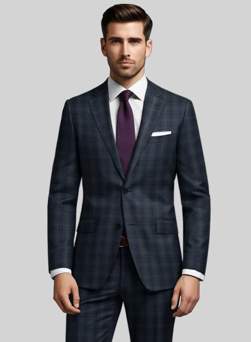 Noble Domenico Check Wool Silk Linen Jacket