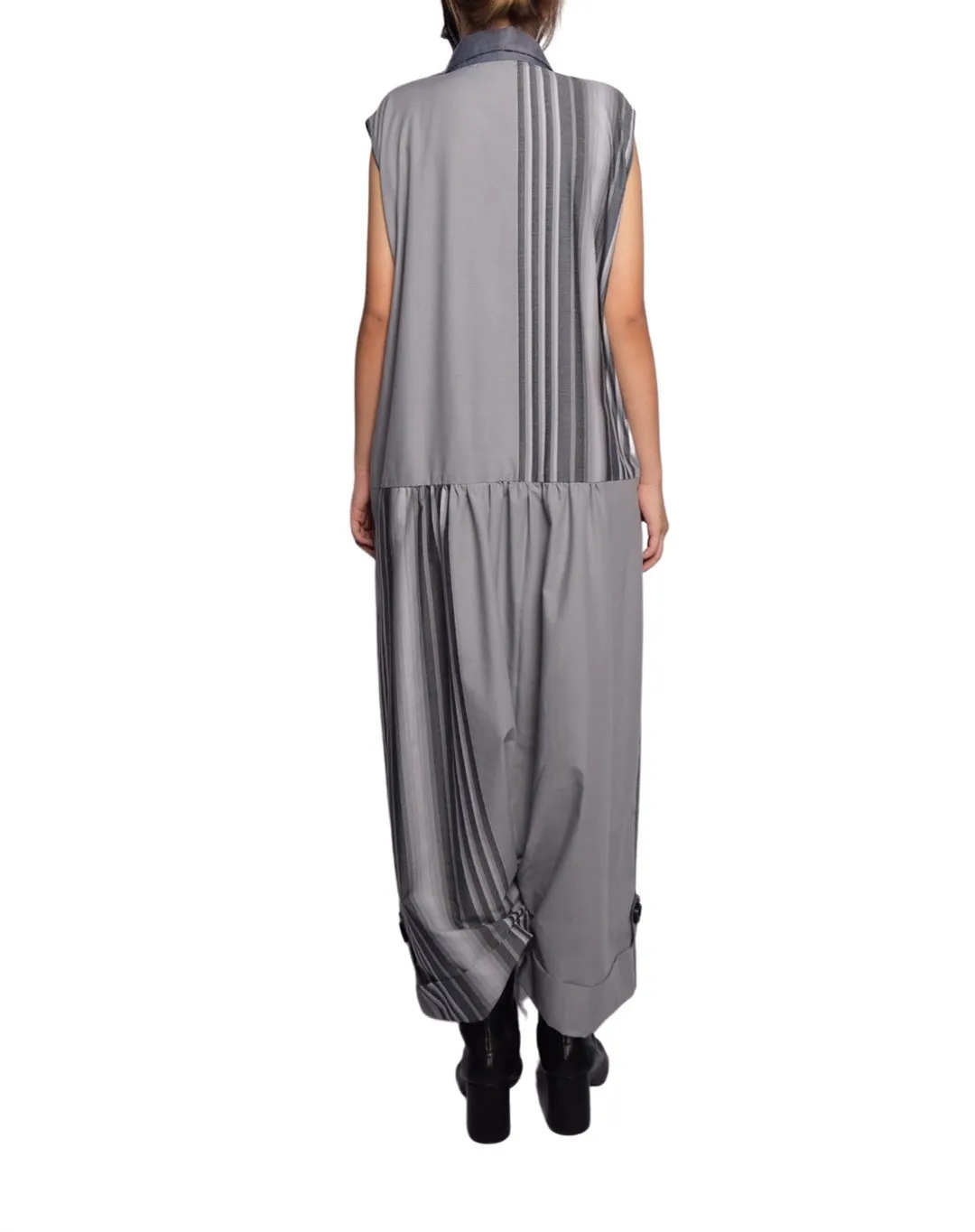 Oversized Overall Jumpsuit ( Ash Blue )