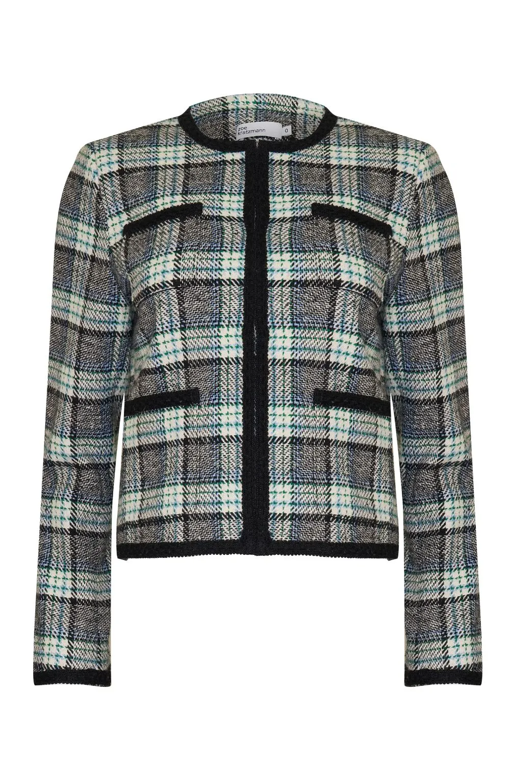 patron jacket - green check
