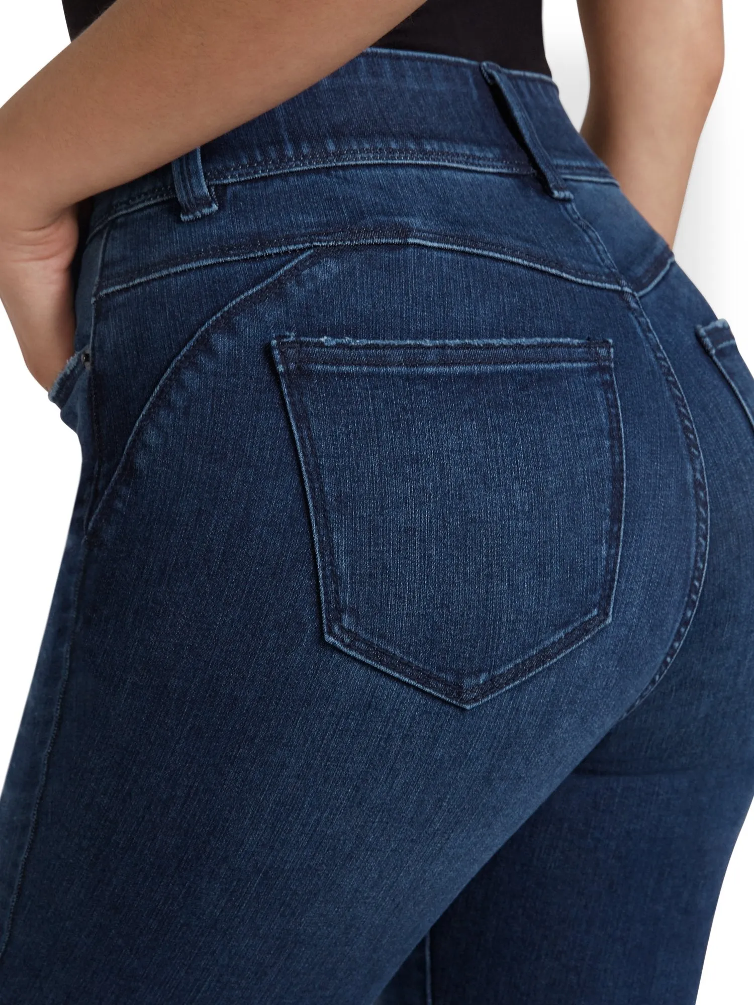 Petite Mya Curvy Ultra High-Waisted Super-Skinny Boost Jeans - Hamilton Wash