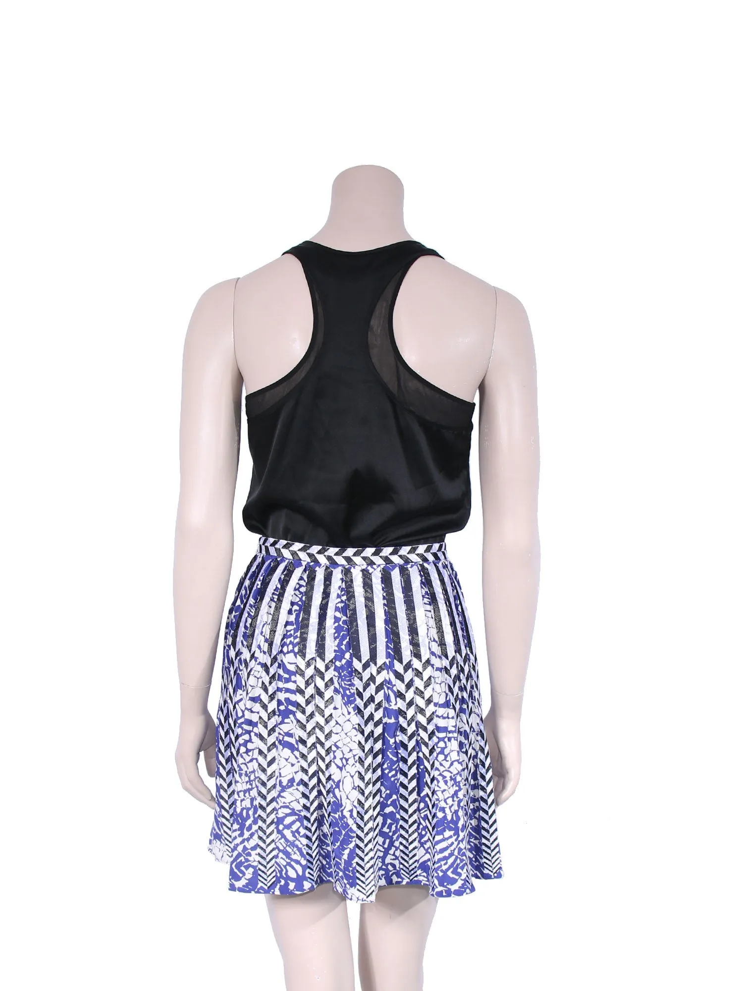 Printed Pleated Skirt