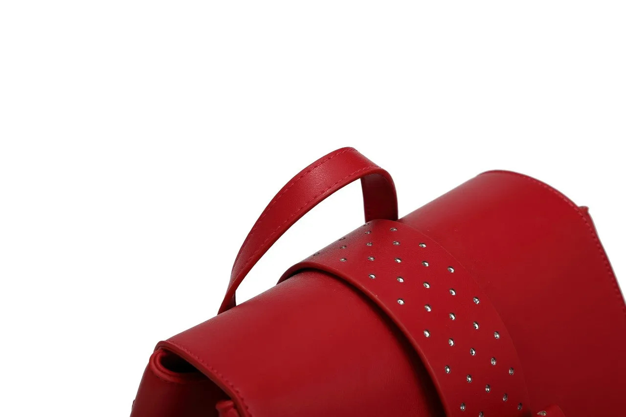 Ribbon Romance Travel Backpack with Rhinestones