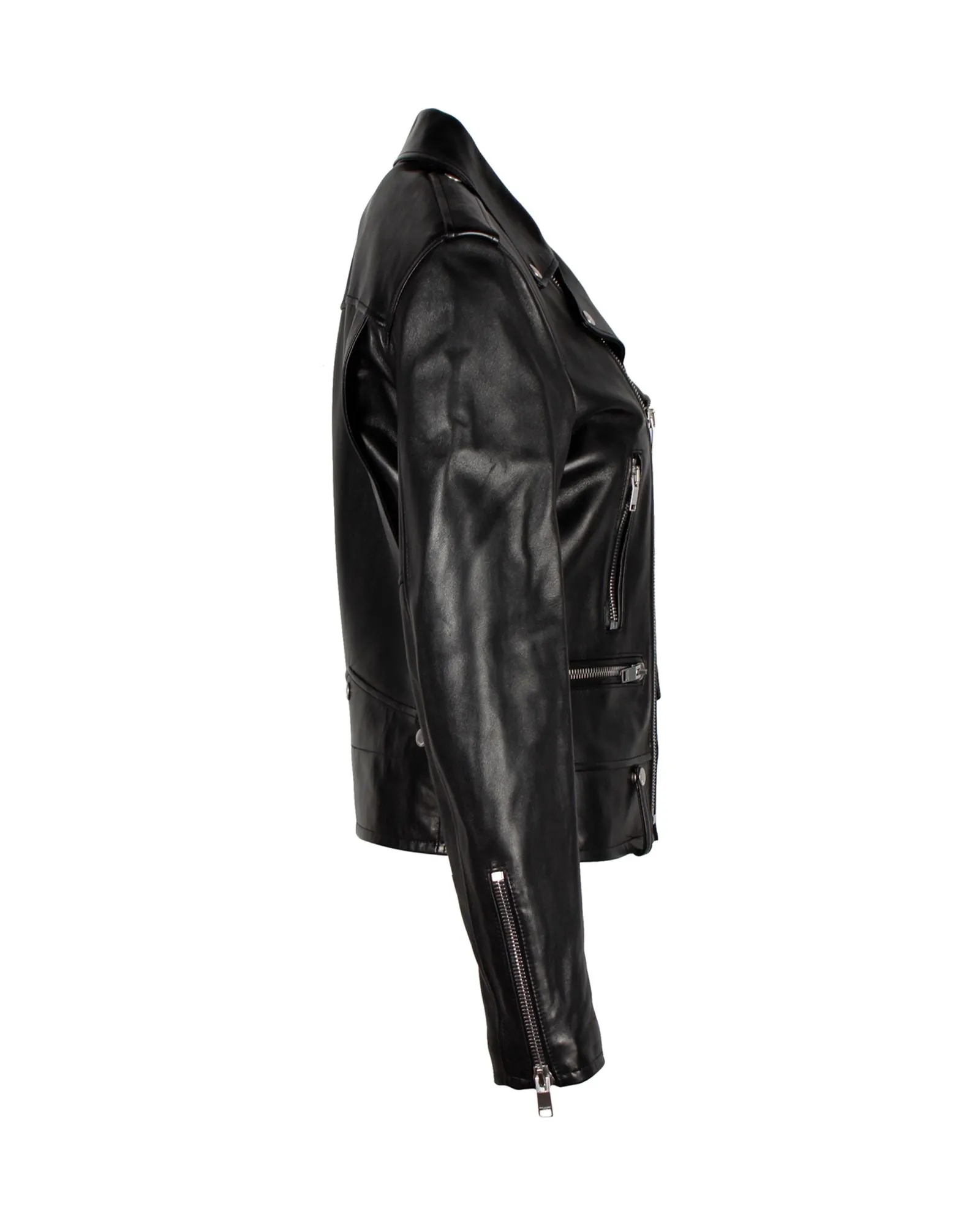 Saint Laurent Biker Jacket in Black Leather