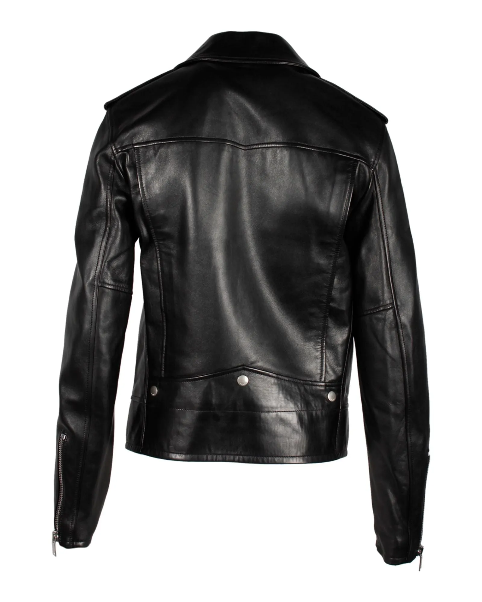 Saint Laurent Biker Jacket in Black Leather