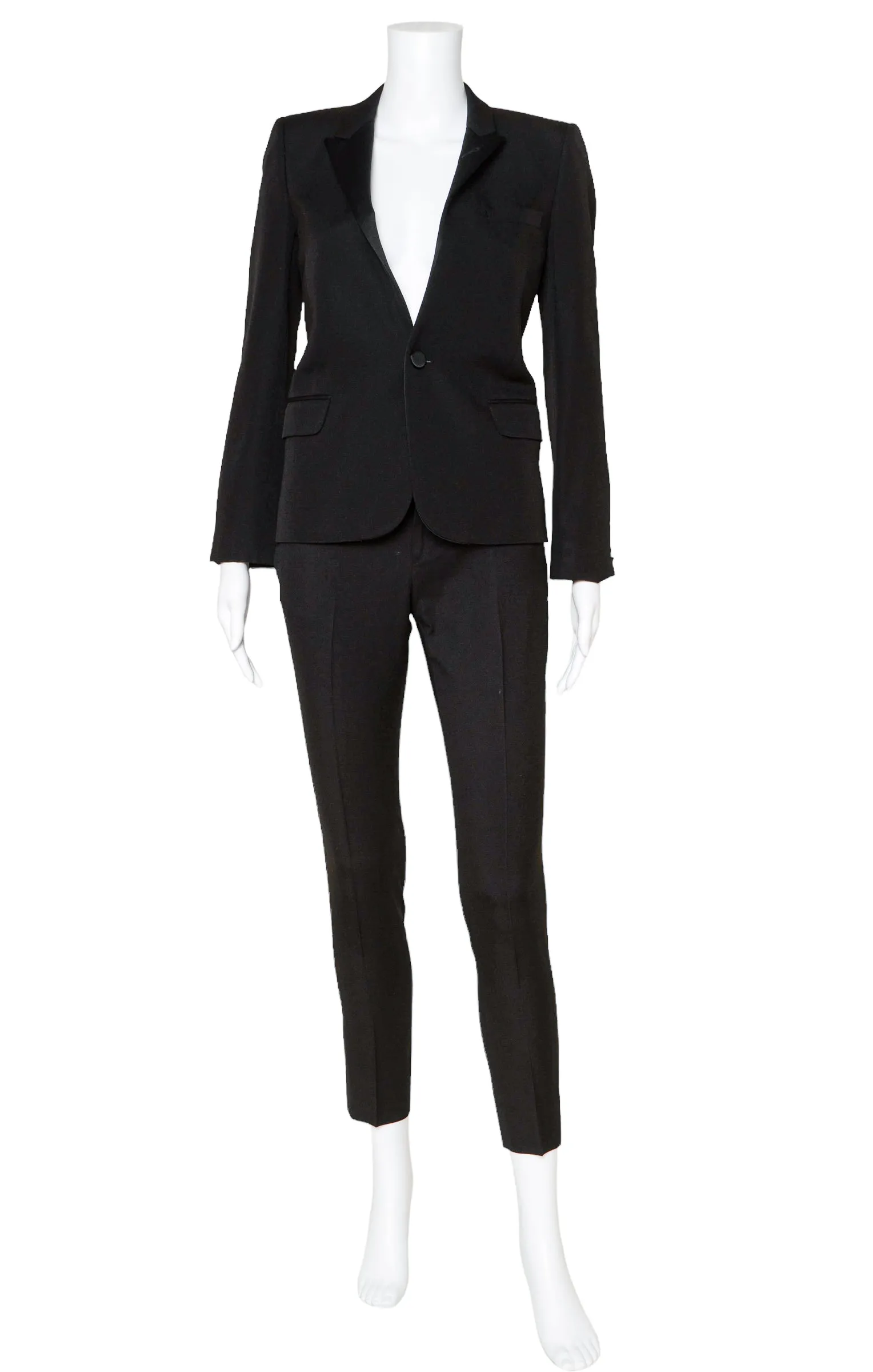 SAINT LAURENT Suit Size: Jacket - FR 34 / Comparable to US 0-2 Pants - FR 36 / Comparable to US 2-4