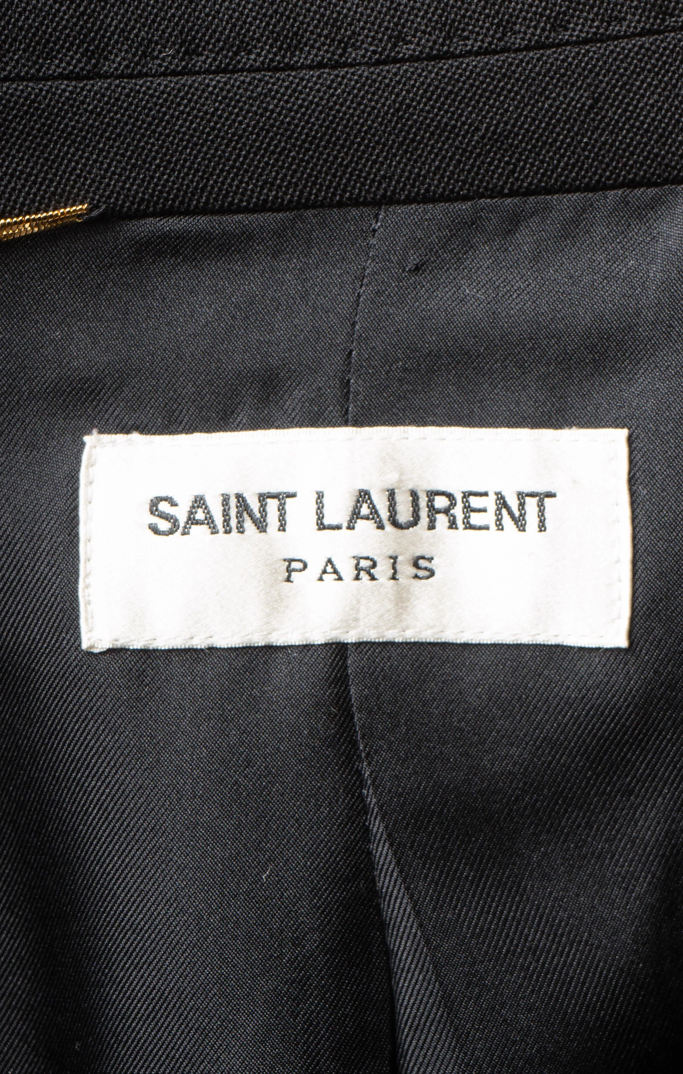 SAINT LAURENT Suit Size: Jacket - FR 34 / Comparable to US 0-2 Pants - FR 36 / Comparable to US 2-4