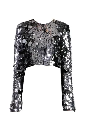 Silver Sequin Jacket