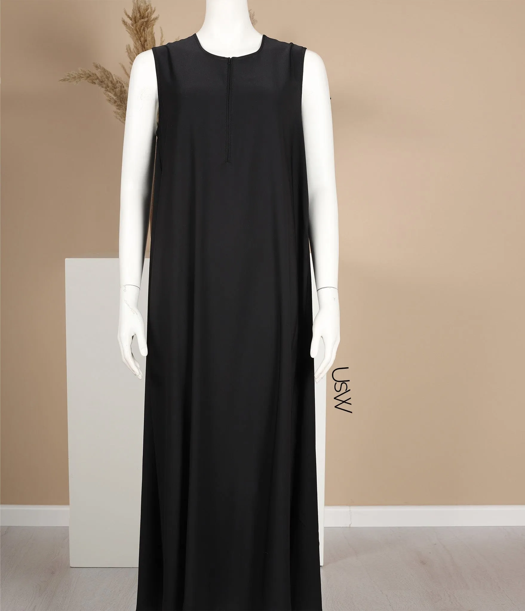 Slip Dress Pearl Stretch - Black