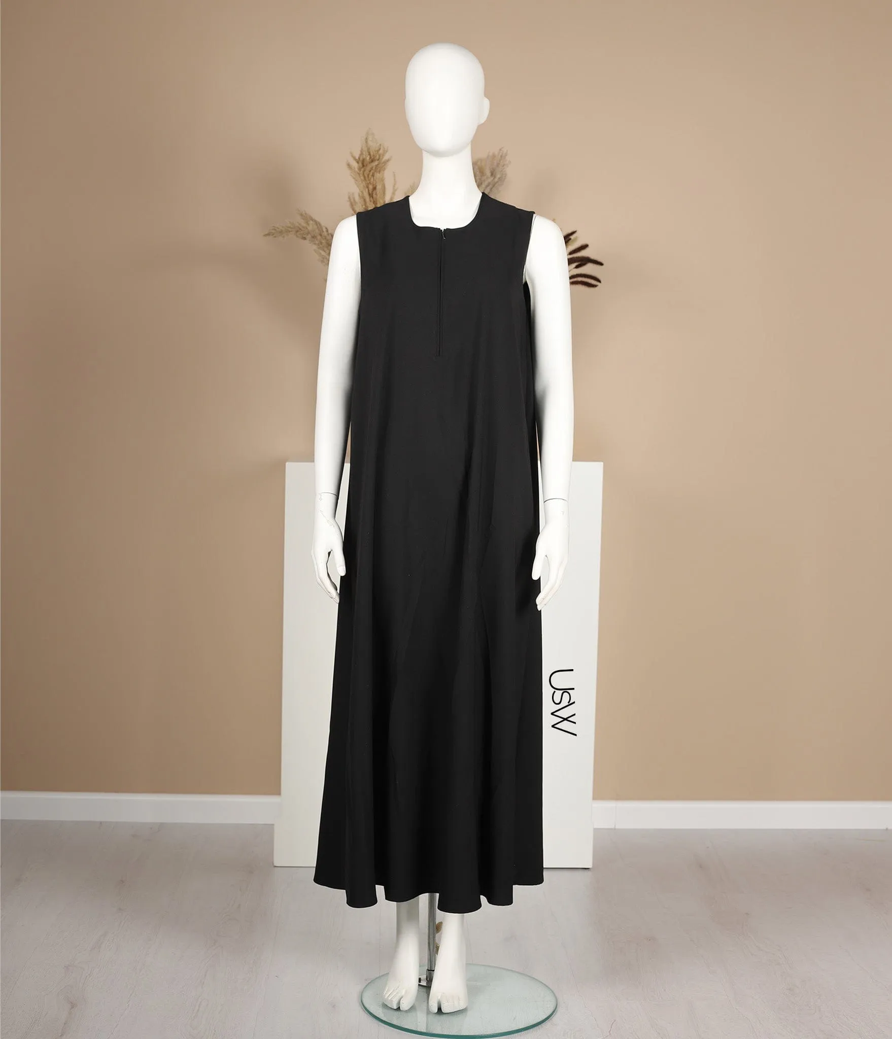 Slip Dress Pearl Stretch - Black