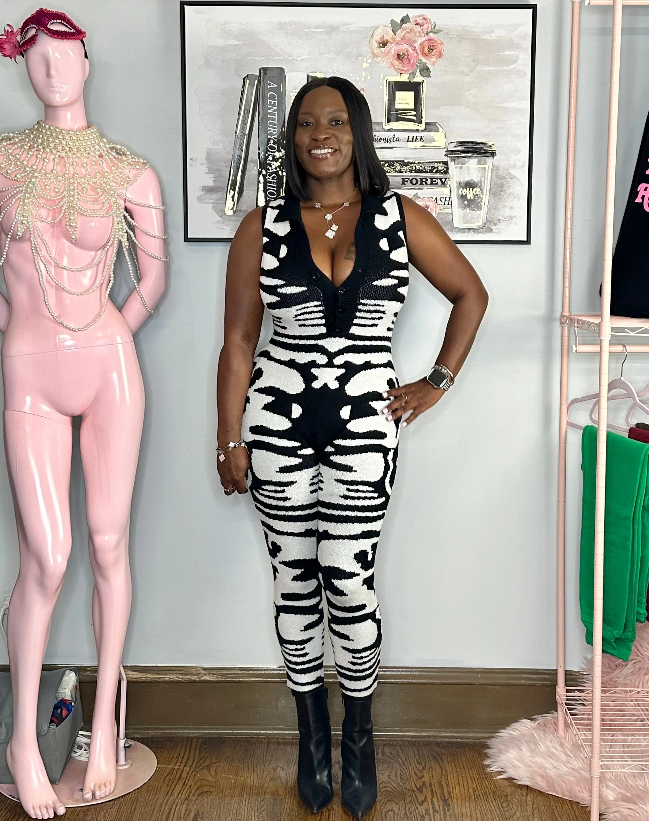 Snatched Up Sweater Jumpsuit