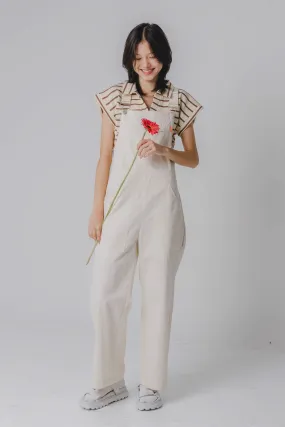 STRANGER Bib Overall in Cream