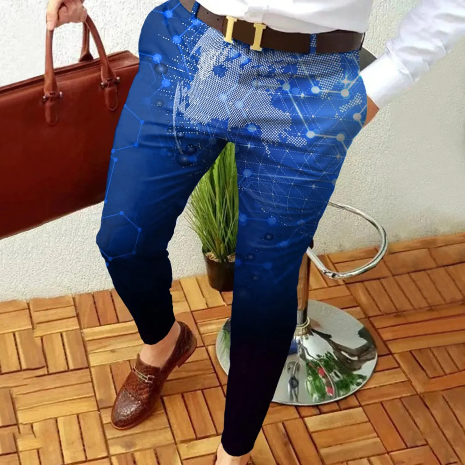 Sweatpants Cargo Pants Men Slim Fit Print Zipper Button Trousers Casual Long Pants Men'S Clothing Sports Pants Clothing Joggers