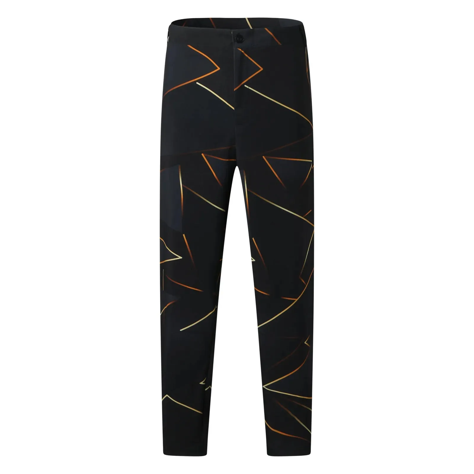 Sweatpants Cargo Pants Men Slim Fit Print Zipper Button Trousers Casual Long Pants Men'S Clothing Sports Pants Clothing Joggers