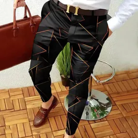 Sweatpants Cargo Pants Men Slim Fit Print Zipper Button Trousers Casual Long Pants Men'S Clothing Sports Pants Clothing Joggers