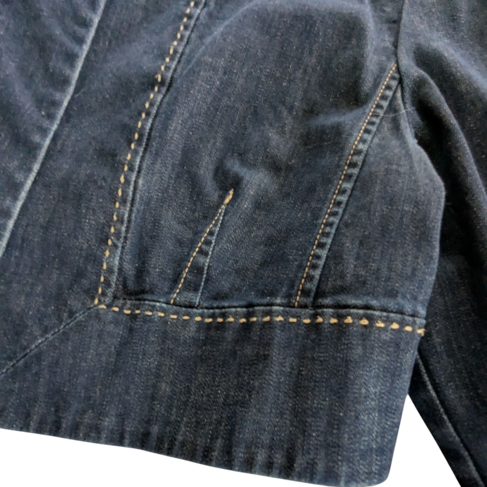 Talbots Cropped Denim Jacket Size 10
