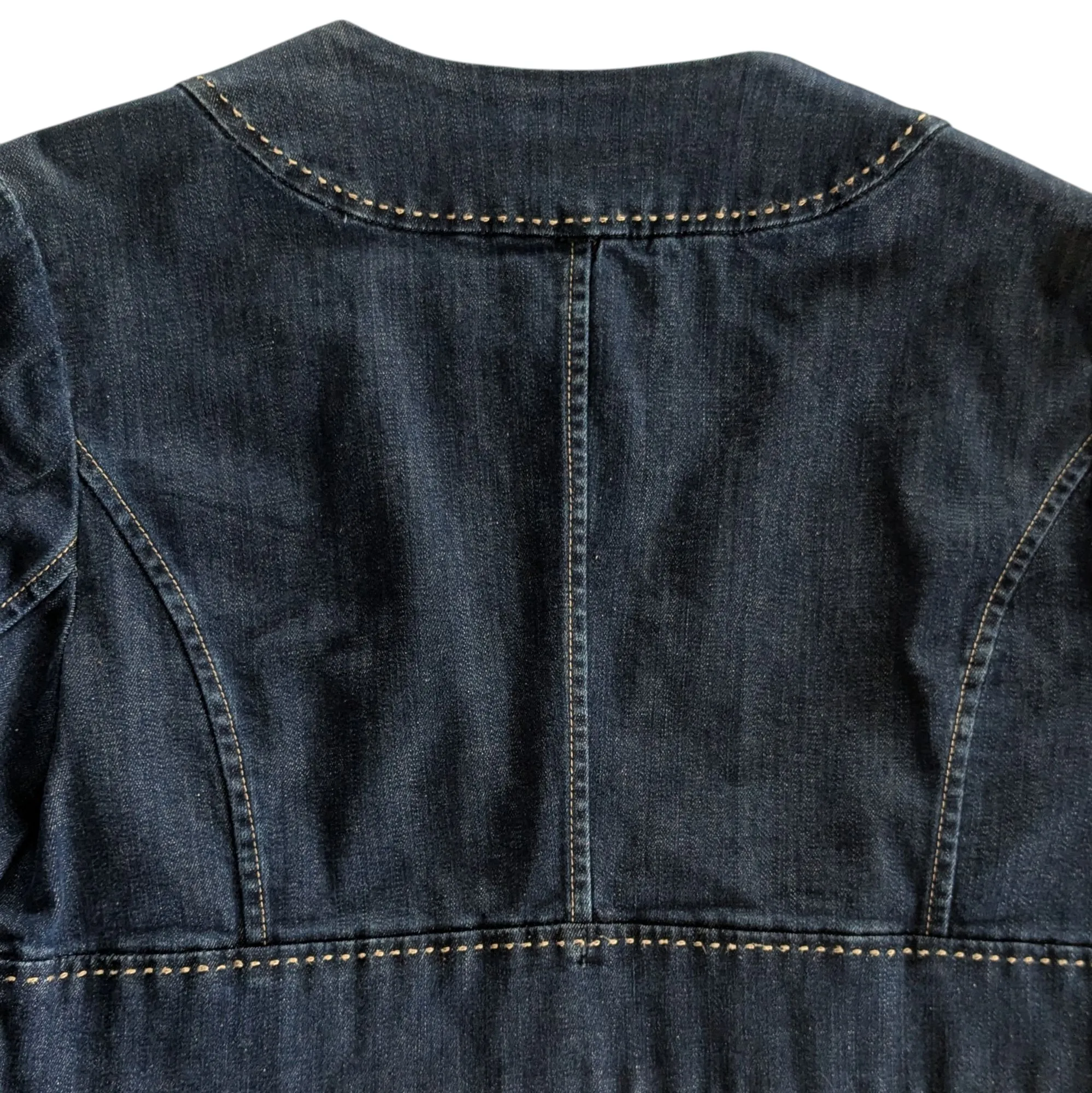 Talbots Cropped Denim Jacket Size 10