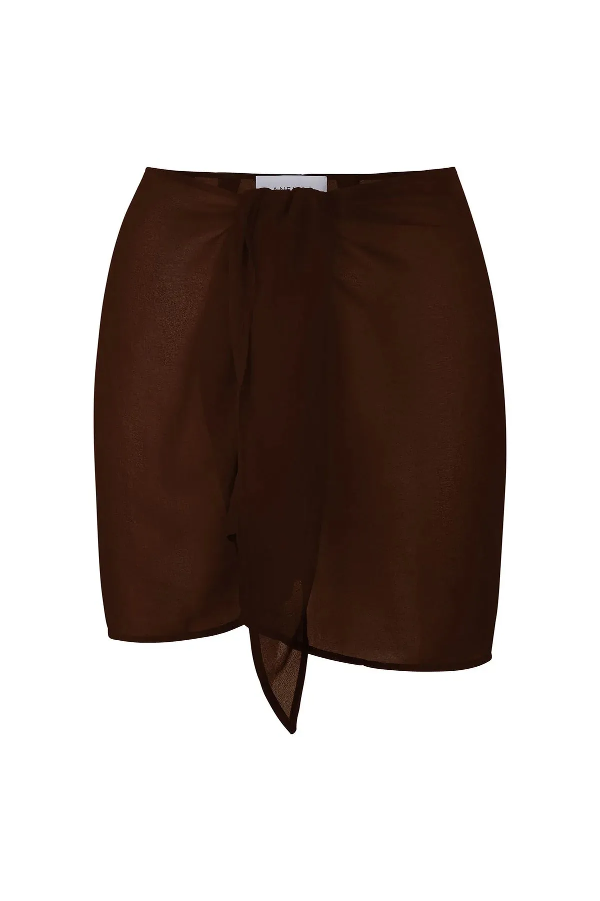 The Wrap Mini Skirt - Espresso