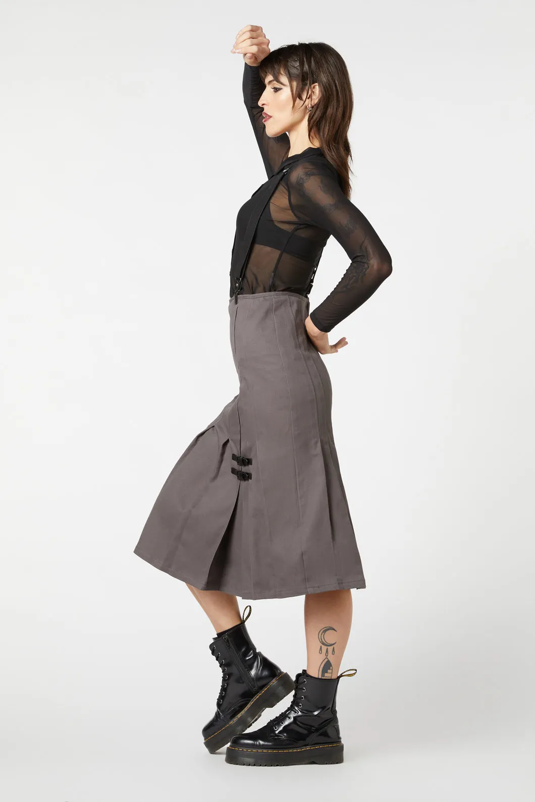Time & Date Pleated Skirt