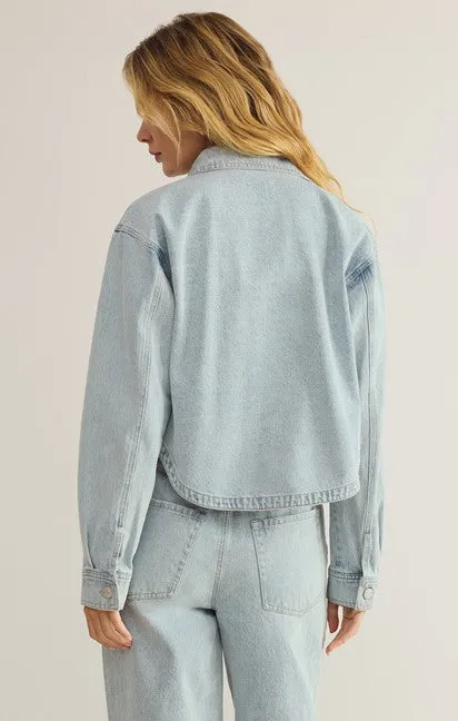 Top - Z Supply All Day Cropped Denim Jacket