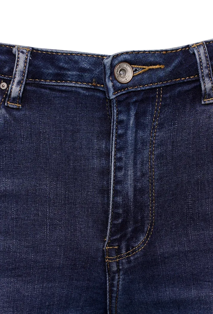 Toxik3 L185-J86 High Waist Skinny Jeans - Dark Blue
