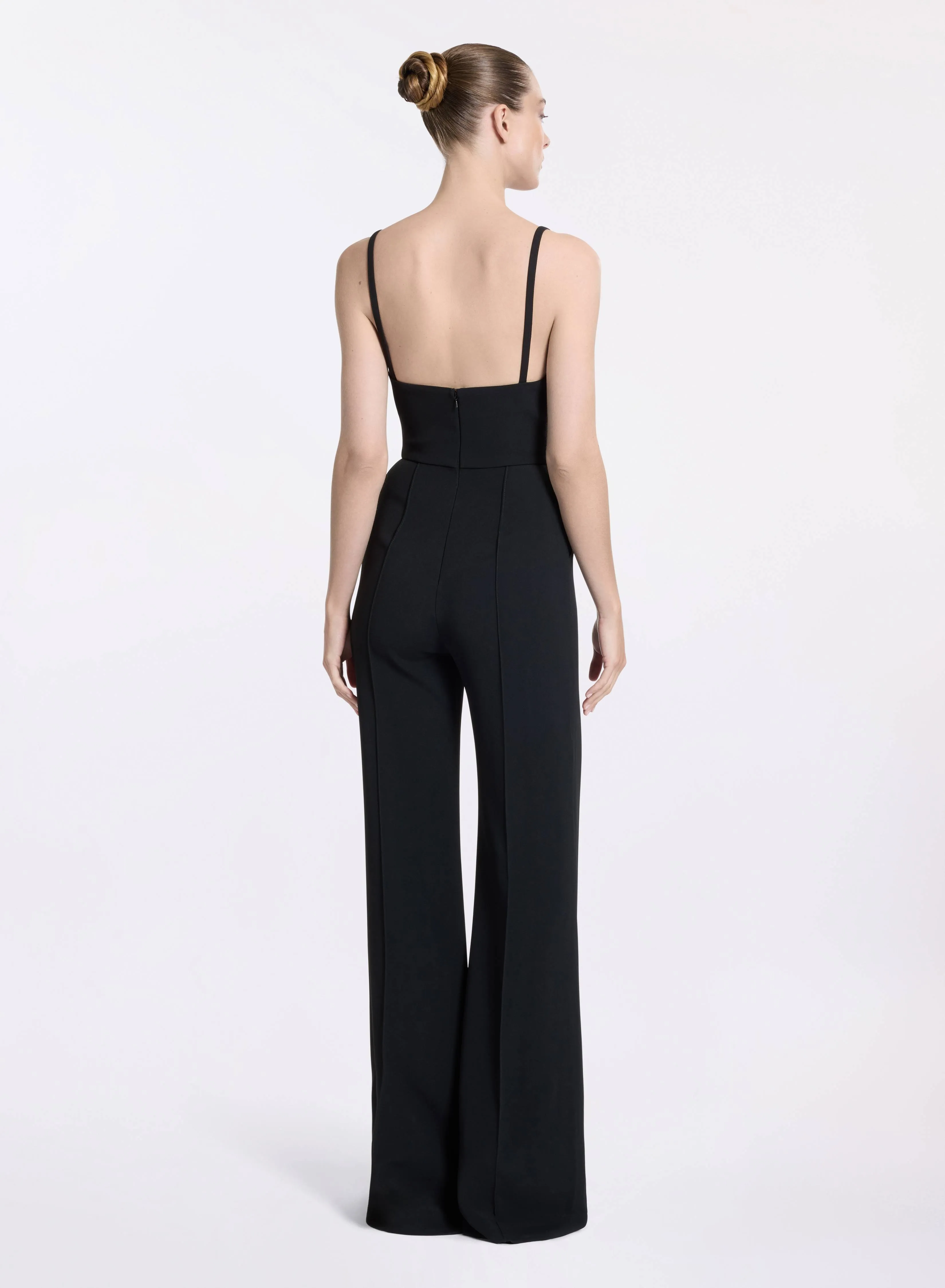 V-Neck Cady Jumpsuit