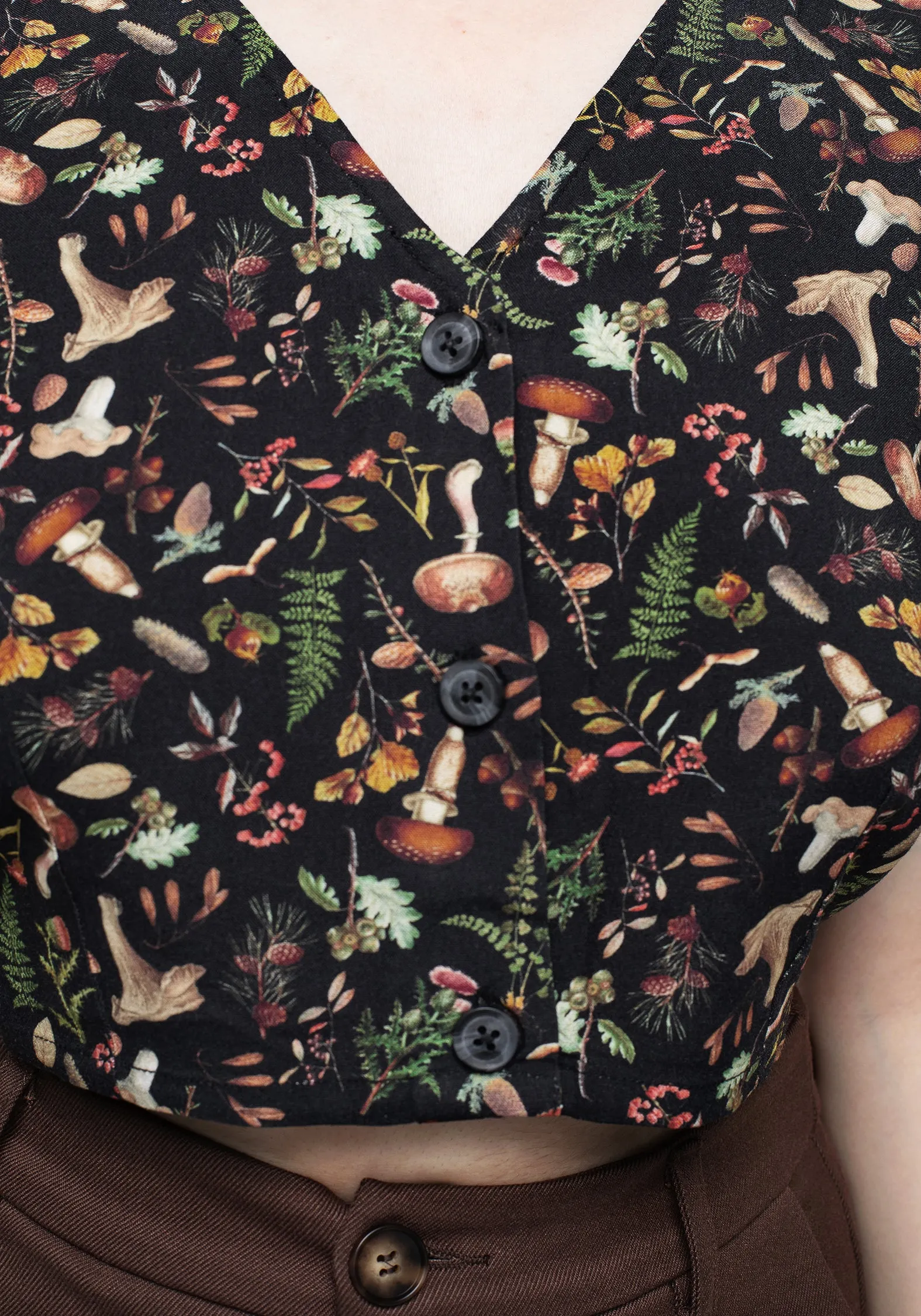 Vasilisa Button Up Crop Top