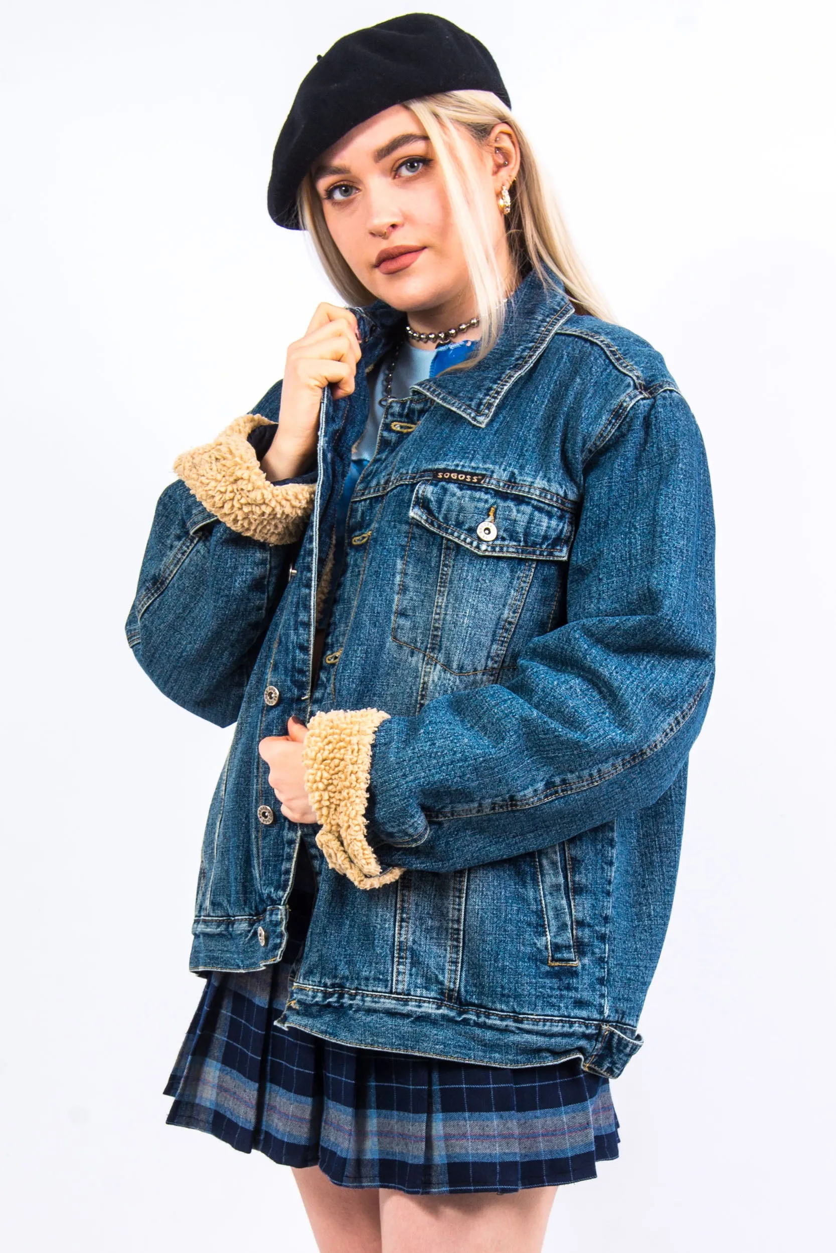 Vintage Fleece Lined Denim Jacket