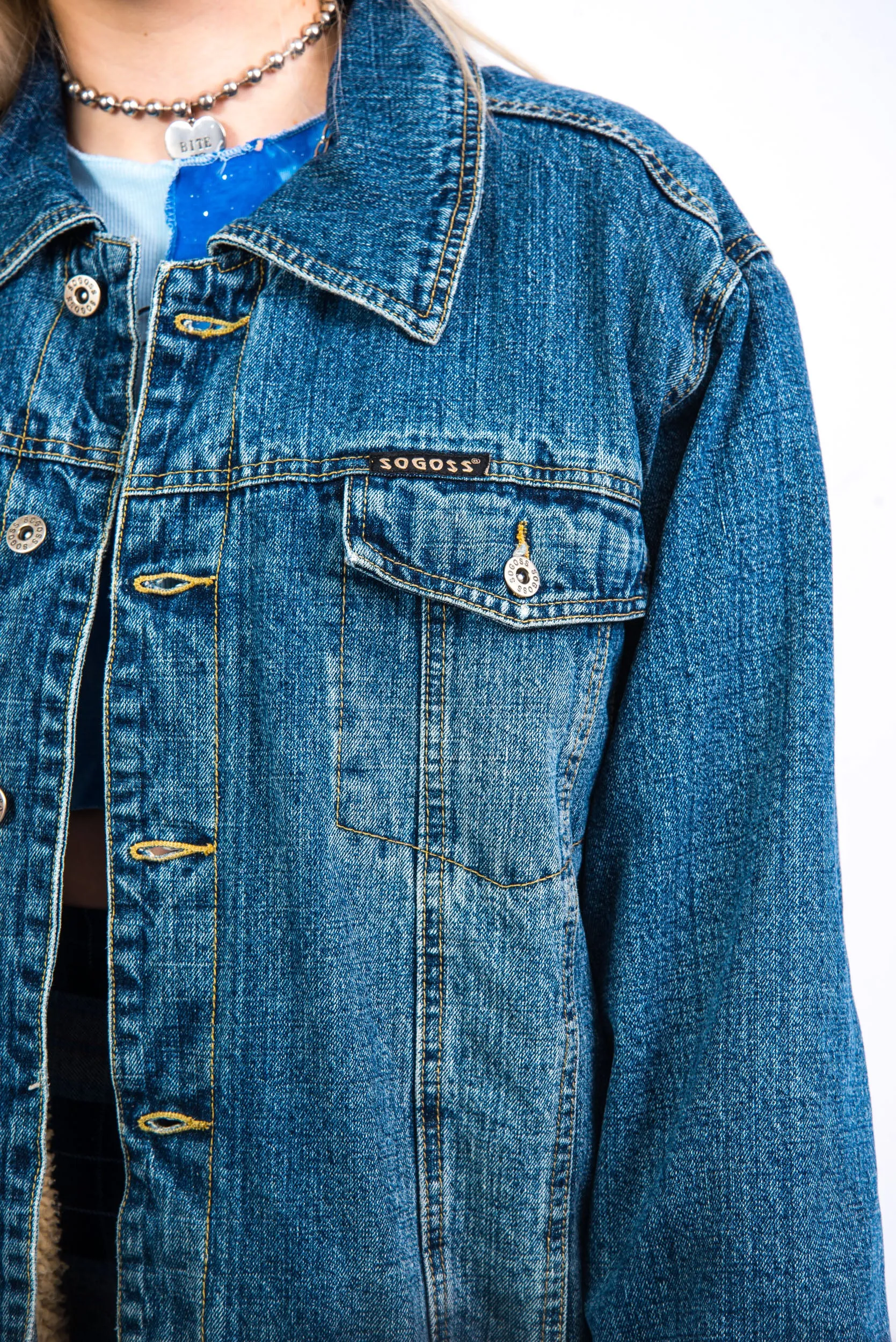 Vintage Fleece Lined Denim Jacket