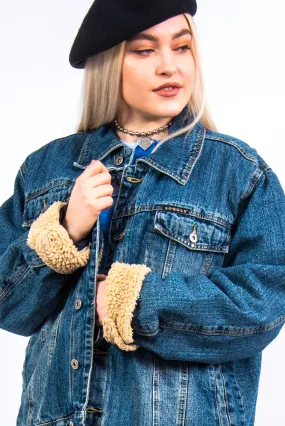 Vintage Fleece Lined Denim Jacket