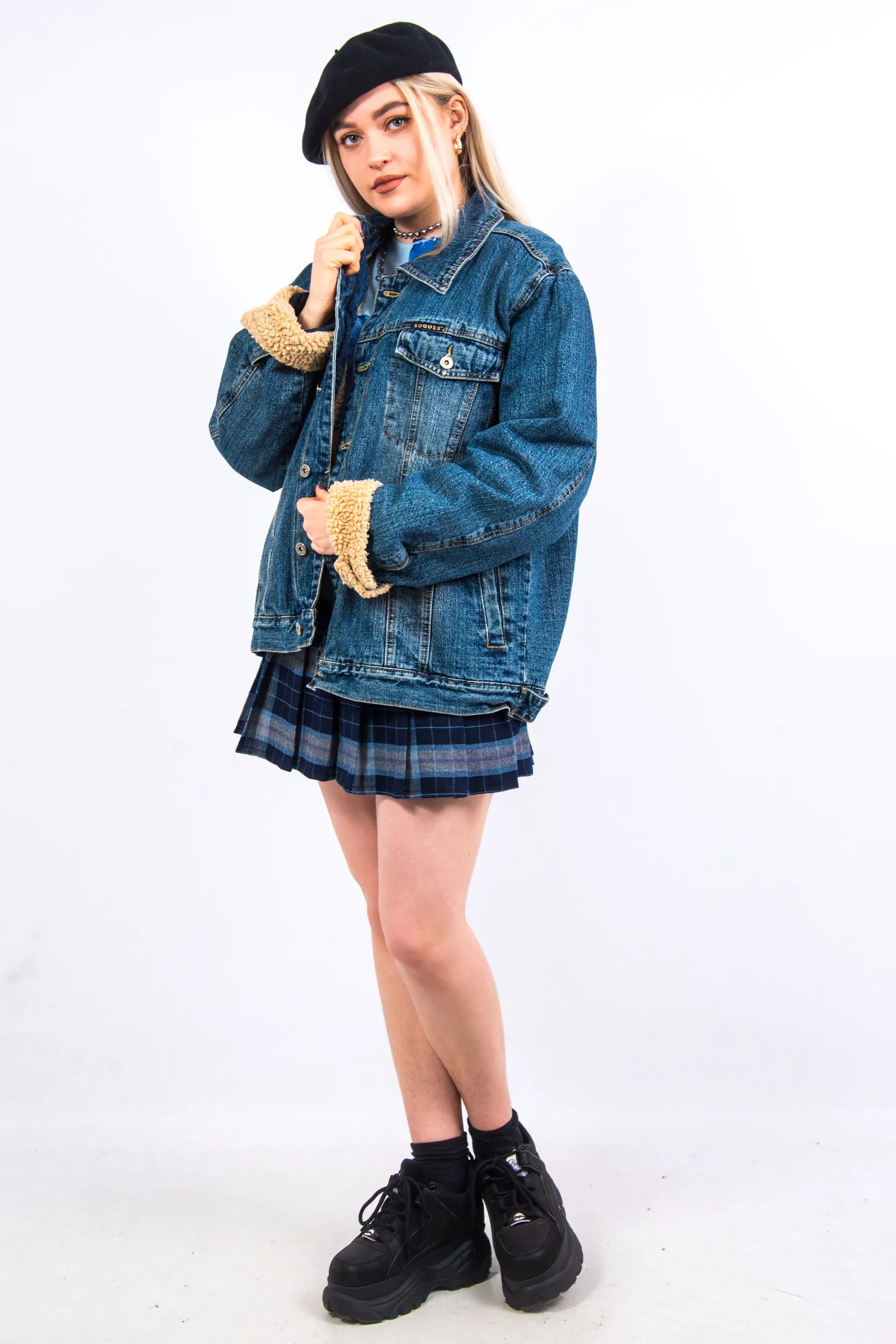 Vintage Fleece Lined Denim Jacket