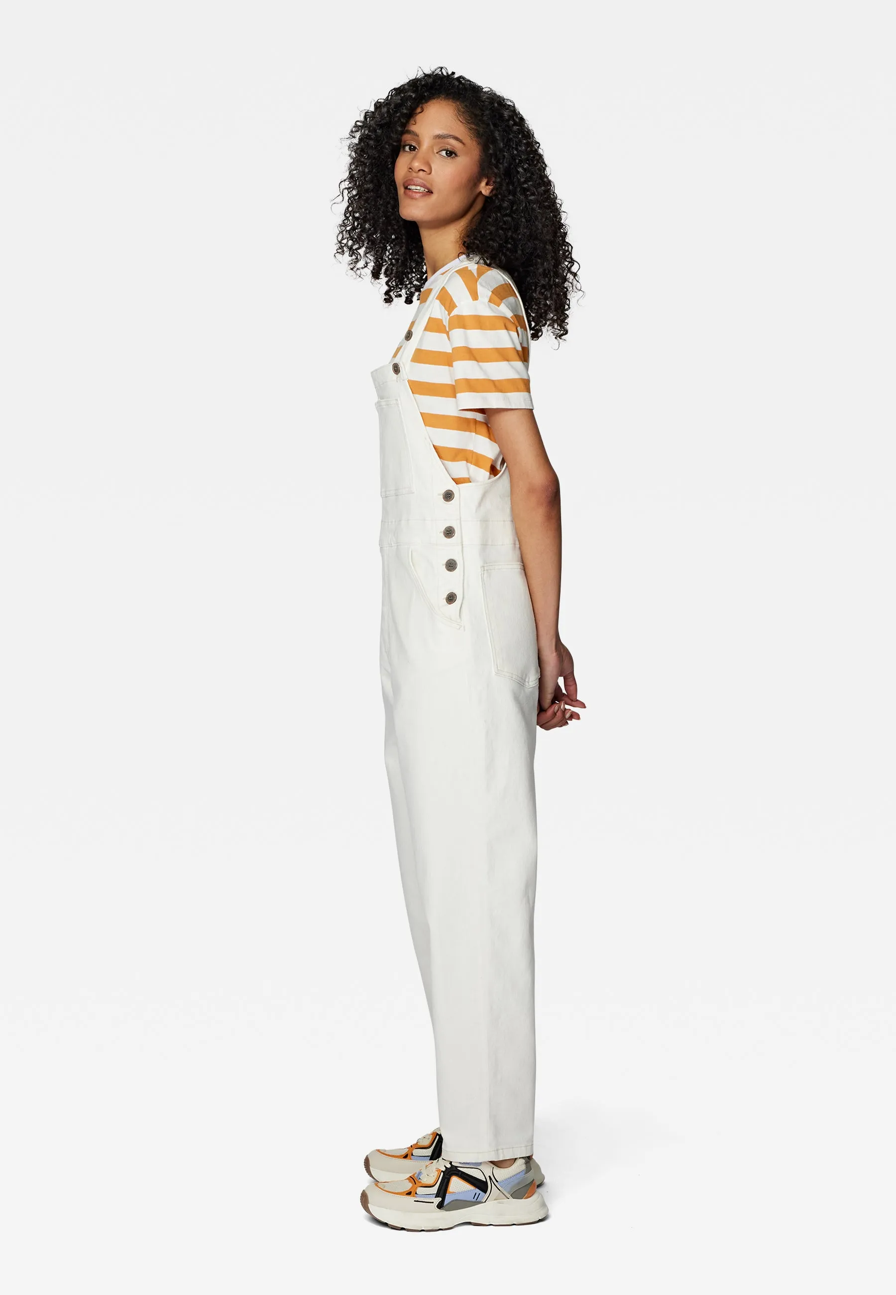 WILLOW | All Blue Nude Hemp Loose Denim Overall