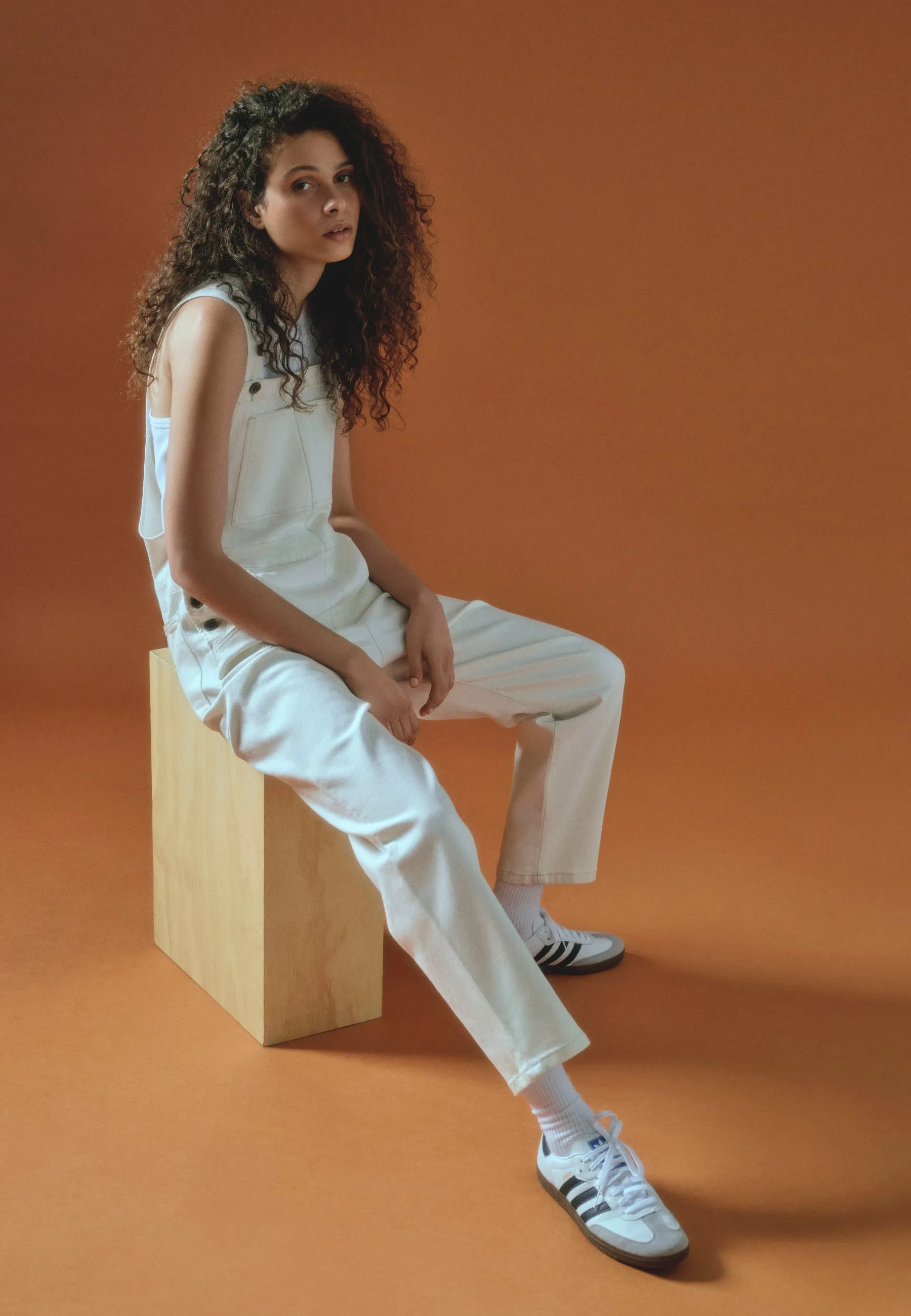 WILLOW | All Blue Nude Hemp Loose Denim Overall