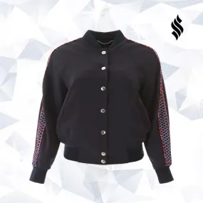 Women Embroidered Varsity Jacket